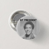 myprez, Mijn President - Gepersonaliseerd - Gepers Ronde Button 3,2 Cm (Voorkant /achterkant)