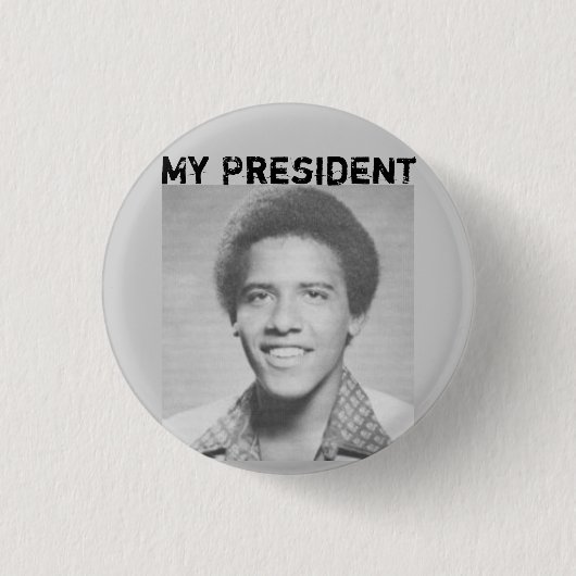 myprez, Mijn President - Gepersonaliseerd - Gepers Ronde Button 3,2 Cm (Voorkant)