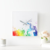 MyPride365 - "Rainboogrok" Acrylwandklok Vierkante Klok (Huis)
