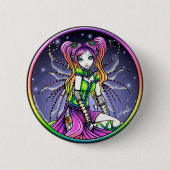 Myra Celestial Rainbow Fairy Button (Voorkant)