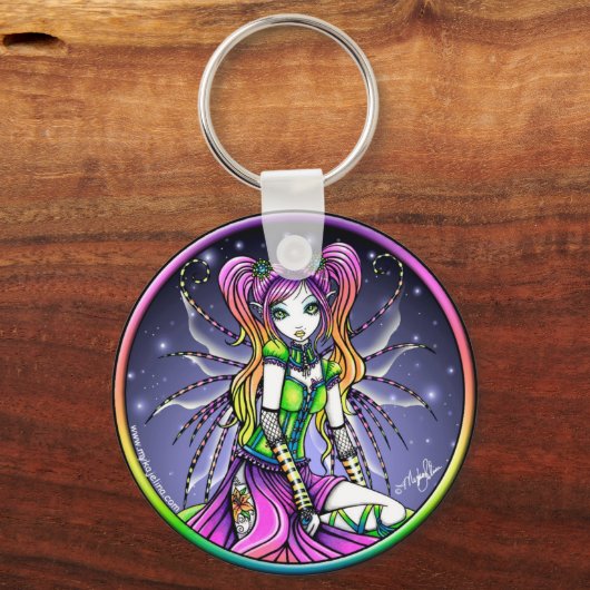 Myra Celestial Rainbow Fairy Sleutelhanger (Voorkant)