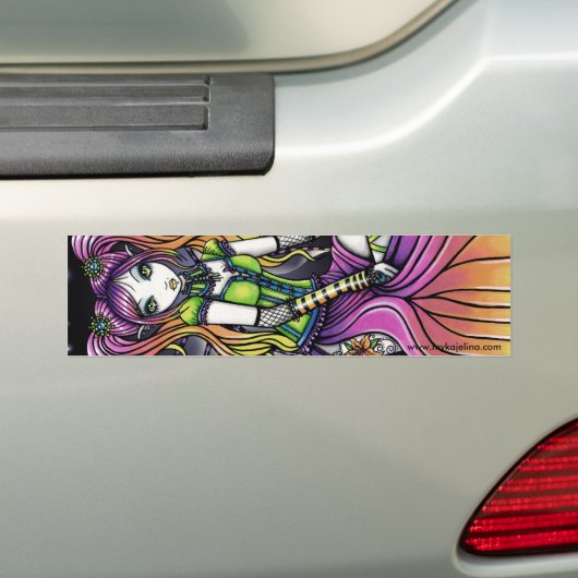 Myra Gothic Celestial Rainbow Fairy Bumpersticker (Op auto)