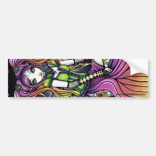 Myra Gothic Celestial Rainbow Fairy Bumpersticker (Voorkant)