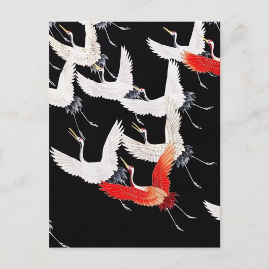 Myriad Flying Cranes -  Japanse kunst Briefkaart (Voorkant)