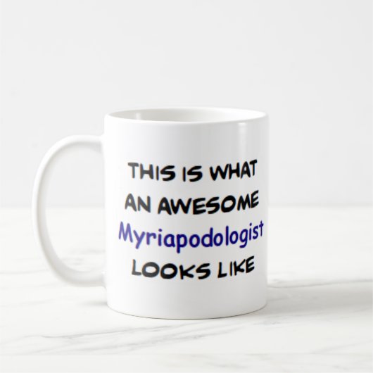 myriapodoloog, geweldige koffiemok (Links)