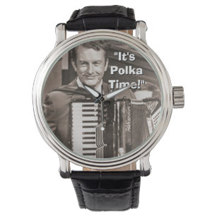 Myron Florens zegt dat het polshorloge "Polka Time Horloge