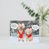 Myrtie en Mozes met kerst Feestdagenkaart (Staand voorkant)