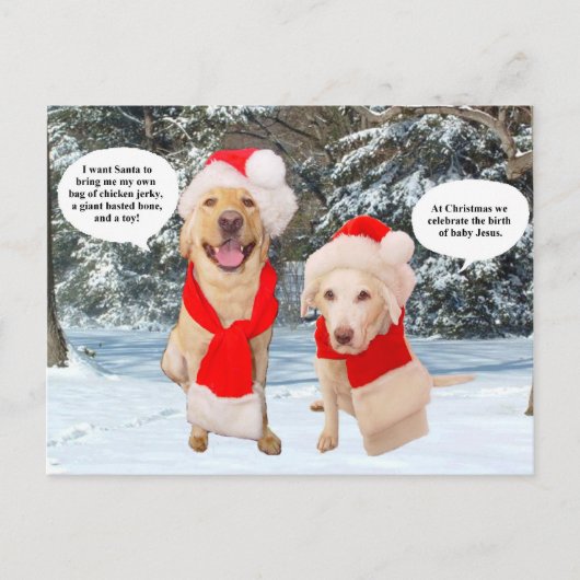 Myrtie en Mozes met kerst Feestdagenkaart (Voorkant)