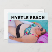 MYRTLE BEACH BIG BATHING BEAUTY Briefkaarten (Voorkant / Achterkant)