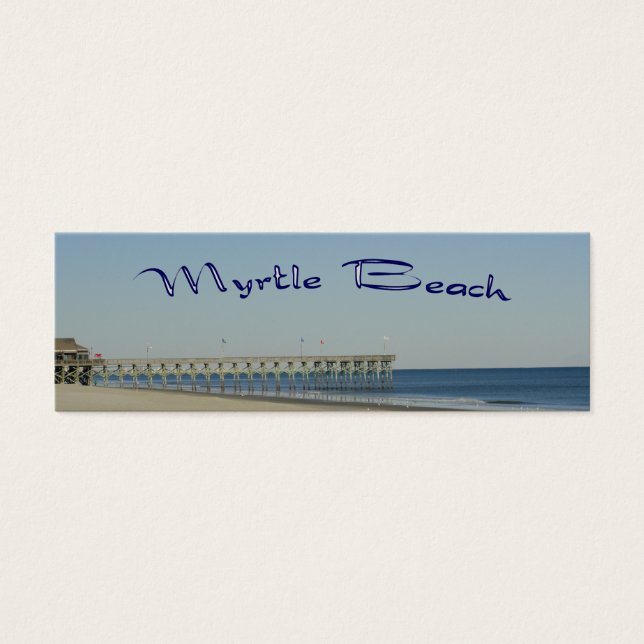 Myrtle Beach Bladwijzer Mini Visitekaartjes (Voorkant)