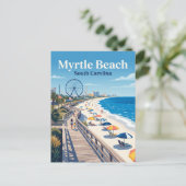 Myrtle Beach Boardwalk USA Briefkaart (Staand voorkant)