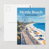Myrtle Beach Boardwalk USA Briefkaart (Voorkant / Achterkant)
