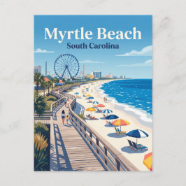 Myrtle Beach Boardwalk USA Briefkaart