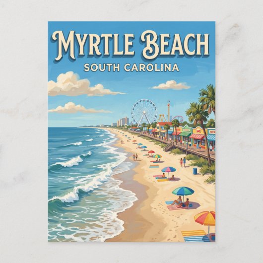 Myrtle Beach Briefkaart (Voorkant)