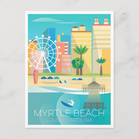 Myrtle Beach, Briefkaart South Carolina (Voorkant)