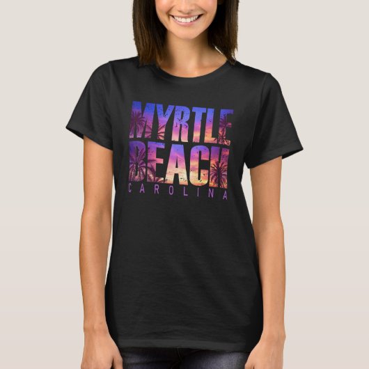 Myrtle Beach Carolina Summer Vacation Matching Fam T-shirt (Voorkant)