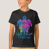 Myrtle Beach Carolina Tie Dye Zee Turtle Vacation T-shirt (Voorkant)