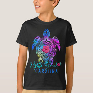 Myrtle Beach Carolina Tie Dye Zee Turtle Vacation T-shirt