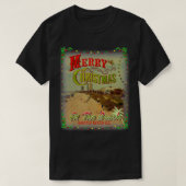 MYRTLE BEACH CHRISTMAS BIJ BEACH  ART ON T-SHIRT (Design voorkant)