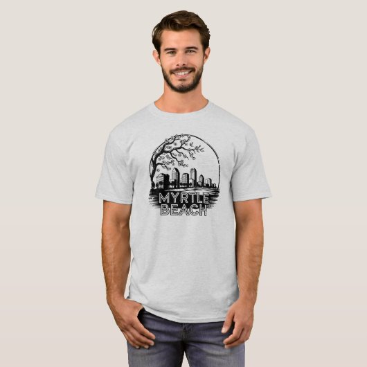 Myrtle Beach City South Carolina USA T-shirt (Voorkant volledig)