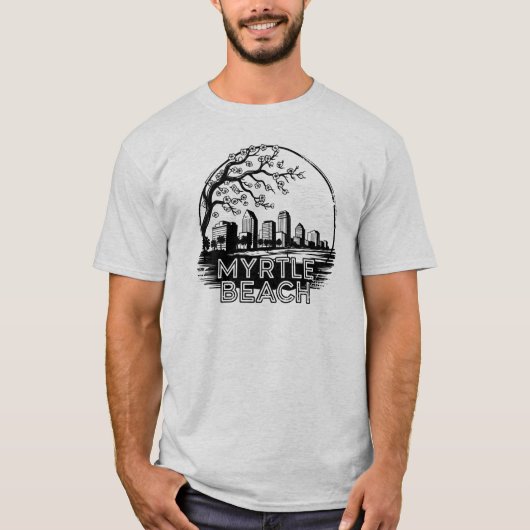Myrtle Beach City South Carolina USA T-shirt (Voorkant)