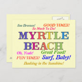 Myrtle Beach Colors Briefkaart (Voorkant / Achterkant)