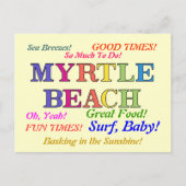 Myrtle Beach Colors Briefkaart (Voorkant)