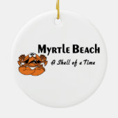 Myrtle Beach Crab Keramisch Ornament (Achterkant)