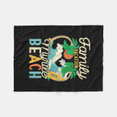 Myrtle Beach Family Vacation 2023 Matching Retro C Fleece Deken (Voorkant (Horizontaal))
