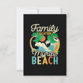 Myrtle Beach Family Vacation 2023 Matching Retro C Kaart (Voorkant)