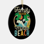 Myrtle Beach Family Vacation 2023 Matching Retro C Keramisch Ornament (Rechts)