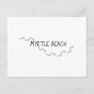 Myrtle Beach Footprint Briefkaart