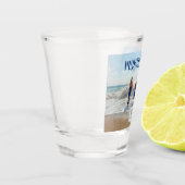 Myrtle Beach geschenk met eigen naam en monogram Shot Glas (Links)