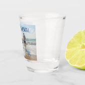 Myrtle Beach geschenk met eigen naam en monogram Shot Glas (Rechts)