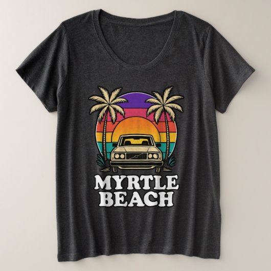 Myrtle Beach Grote Maat T-shirt (Design voorkant)