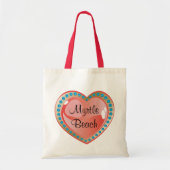 Myrtle Beach Heart Budget Canvas Canvas tas (Voorkant)