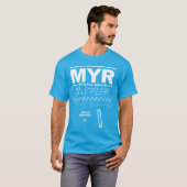 Myrtle Beach International Airport MYR T-Shirt (Voorkant volledig)