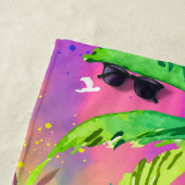 Myrtle Beach is mijn Happy Place Beach Towel. Strandlaken (In situ)