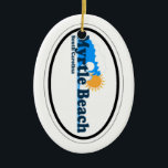 Myrtle Beach. Keramisch Ornament<br><div class="desc">Myrtle Beach South Carolina.</div>