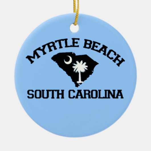 Myrtle Beach. Keramisch Ornament (Voorkant)