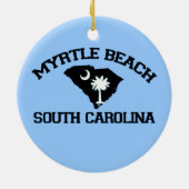 Myrtle Beach. Keramisch Ornament (Achterkant)
