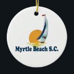 Myrtle Beach. Keramisch Ornament<br><div class="desc">Myrtle Beach South Carolina.</div>
