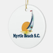 Myrtle Beach. Keramisch Ornament (Links)