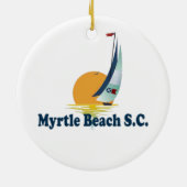 Myrtle Beach. Keramisch Ornament (Achterkant)