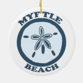 Myrtle Beach. Keramisch Ornament (Achterkant)