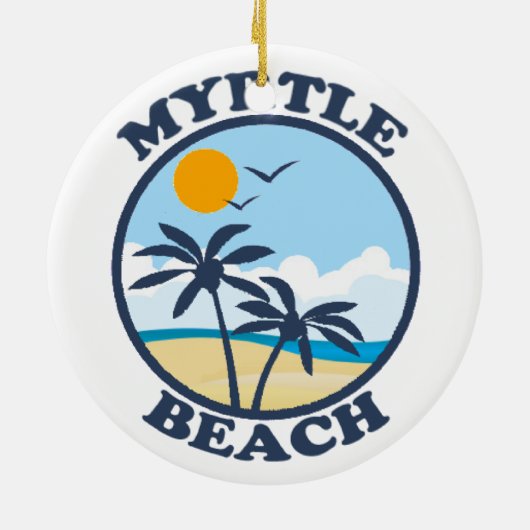 Myrtle Beach. Keramisch Ornament (Achterkant)