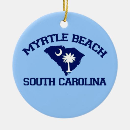Myrtle Beach. Keramisch Ornament (Voorkant)