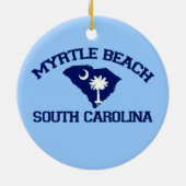 Myrtle Beach. Keramisch Ornament (Achterkant)