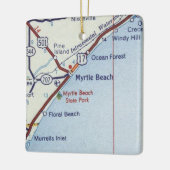 Myrtle Beach  Map Keramisch Ornament (Links)