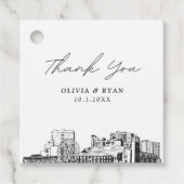 Myrtle Beach oriëntatiepunten Bruiloft Favor Label (Voorkant)